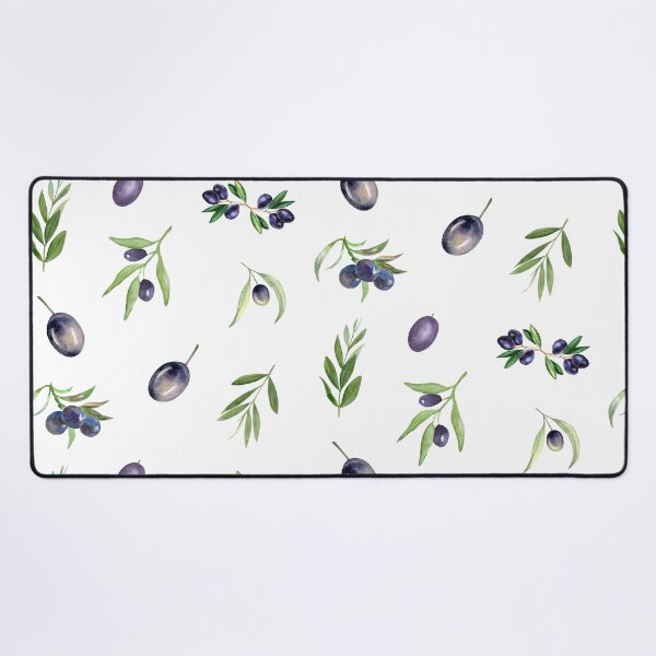 Item preview, Watercolor Black Olives and Olive Branches Botanical designed and sold by silviaol.