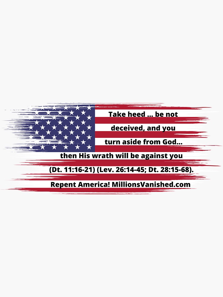 Thumbnail 3 of 3, Sticker, America 2 - Christian designed and sold by 1thes416.
