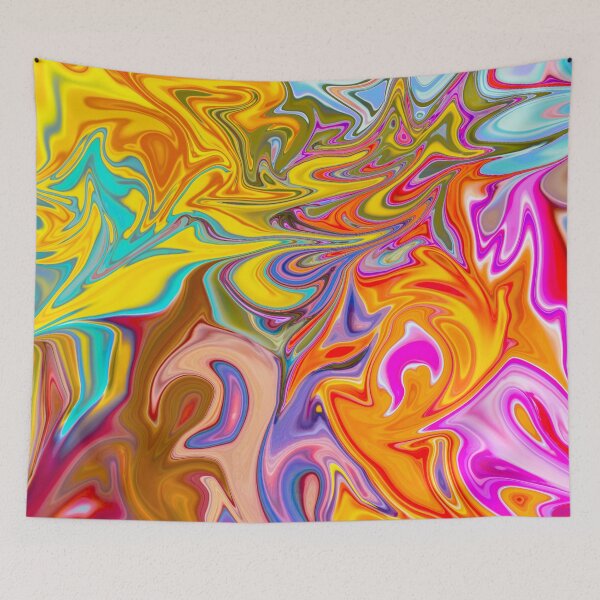 Item preview, Magical wolf Trippy Abstract Psychedelic Artwork designed and sold by vikghosh.