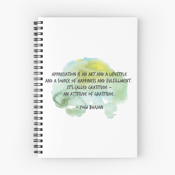 Item preview, Yogi Bhajan Quote about Gratitude designed and sold by TheMurphyGirl.
