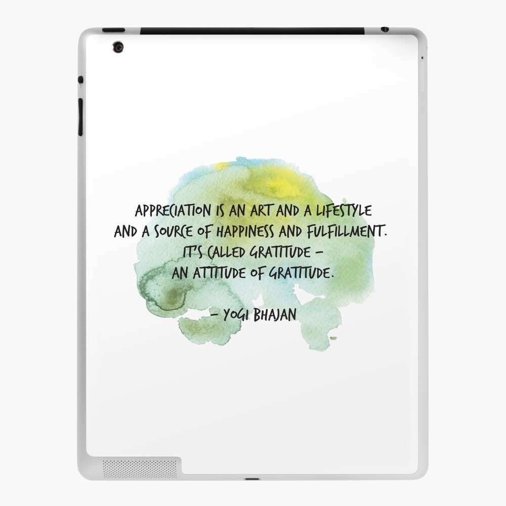 Yogi Bhajan Quote about Gratitude Poster for Sale by TheMurphyGirl