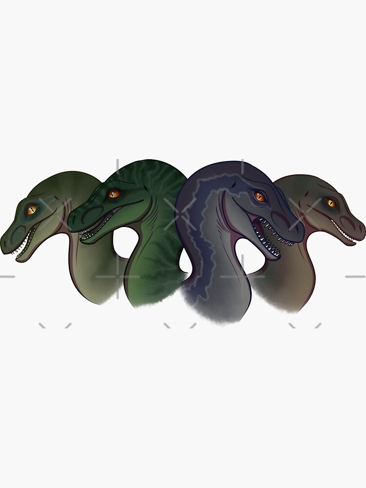 Jurassic World - Raptor Squad Sticker for Sale by TheDragonReborn