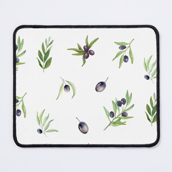 Item preview, Mixed Watercolor Black Olives and Olive Branches Botanical designed and sold by silviaol.