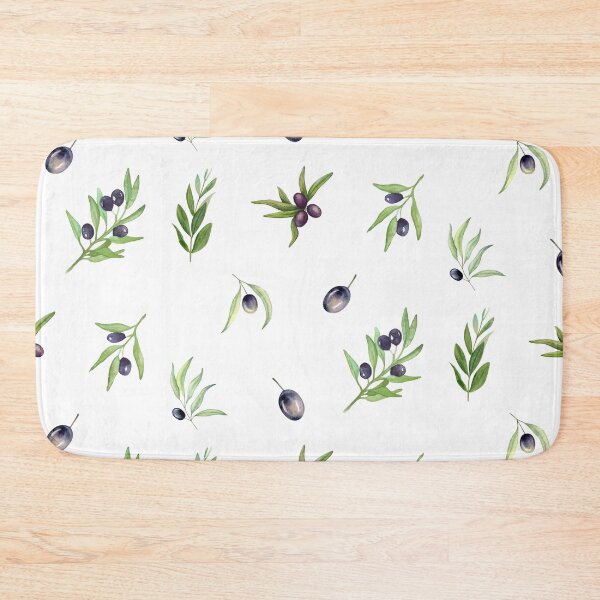 Item preview, Mixed Watercolor Black Olives and Olive Branches Botanical designed and sold by silviaol.