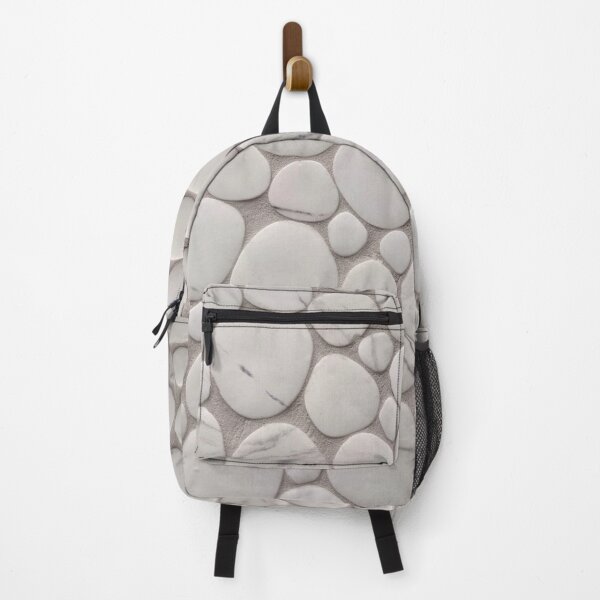 Item preview, Beach Stone Pattern with White and Grey Marble Pebbles and Beige Sand designed and sold by PrettyLittlePic.