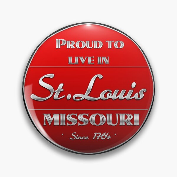 Item preview, Proud to Live in St. Louis - RED/SILVER designed and sold by 314Store.