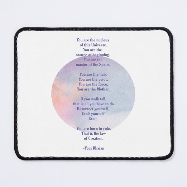 Item preview, Yogi Bhajan Quote on pastel circle background designed and sold by TheMurphyGirl.