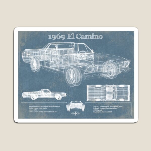Artikel-Vorschau von 1969 El Camino-Jahrgang, designt und verkauft von Tomraze.