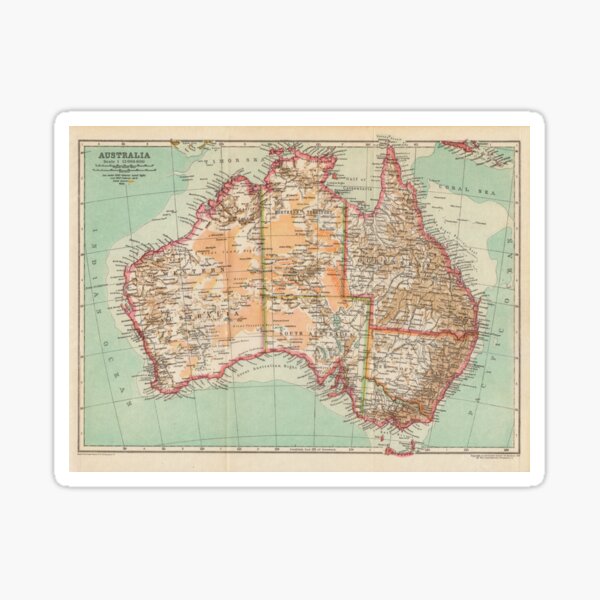 Item preview, Australia Antique Maps designed and sold by alexrow.