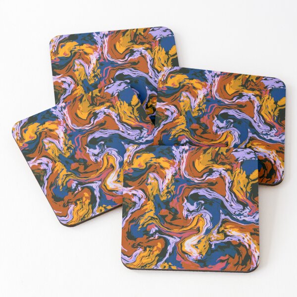 Item preview, Maybe Abstract - orange, yellow, purple, blue designed and sold by LindsayLeeArt.