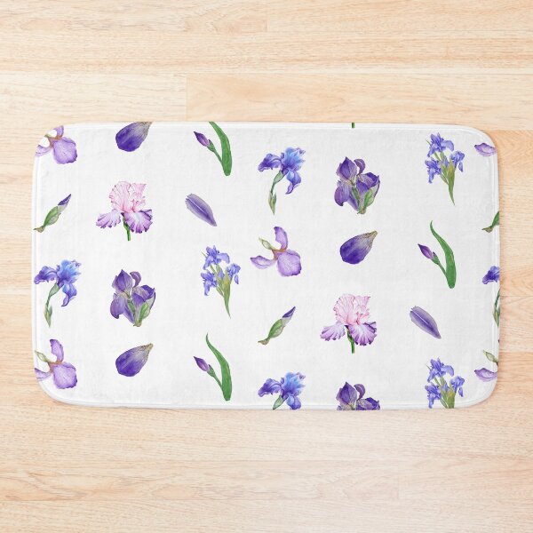Item preview, Watercolor Blue, Purple, Pink Iris Flowers designed and sold by silviaol.