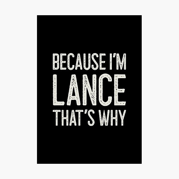 Item preview, Porque soy Lance, por eso es divertido Nombre personalizado designed and sold by MariosNydras.