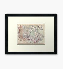 Canada Antique Maps Framed Print