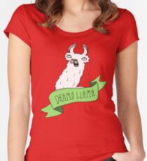 Drama Llama Women's Fitted Scoop T-Shirt