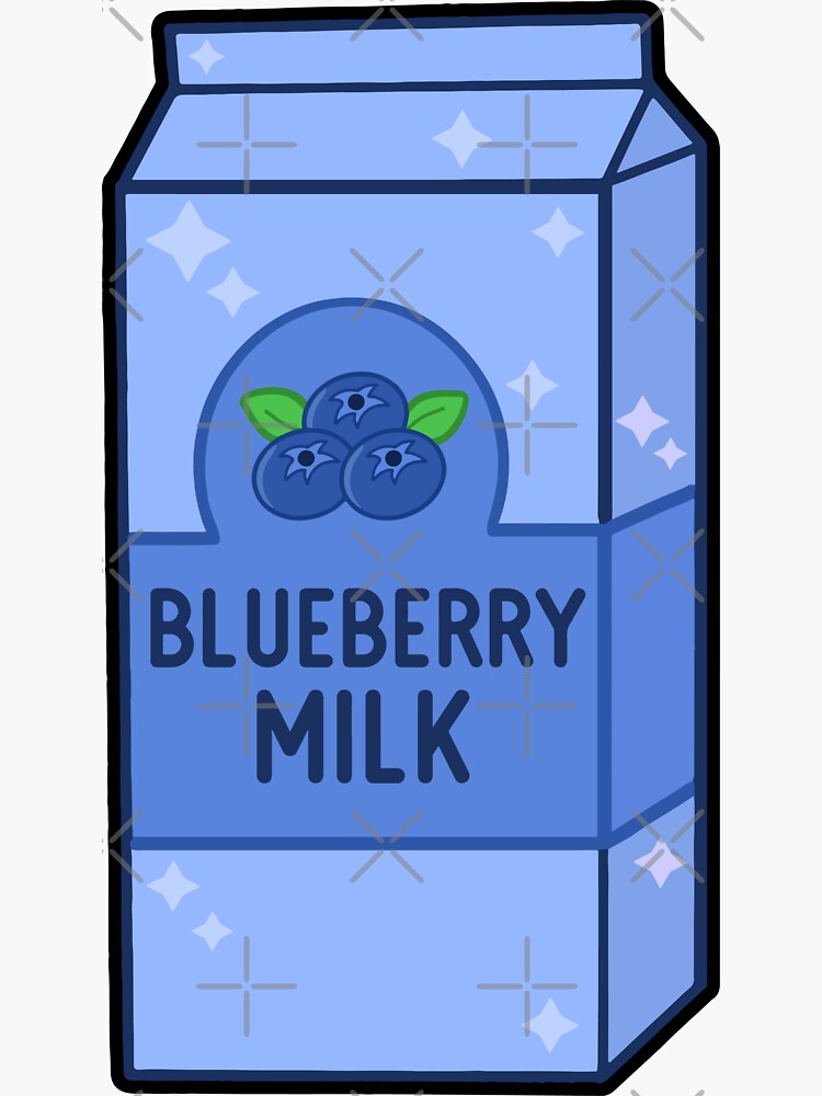 "Blueberry Milk" Sticker for Sale by lulubeeart Redbubble