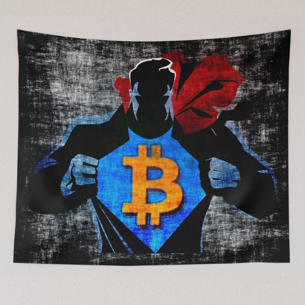 Item preview, Bitcoin Hero Grunge designed and sold by StepupDesign.