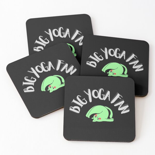 Item preview, Big Yoga Fan Mint Cat Design Sports Fitness Exercise  designed and sold by LGbubble.