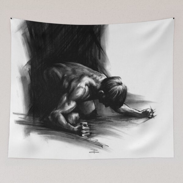 Item preview, Frustration - Conté Drawing (Emotions) designed and sold by Paul Davenport.