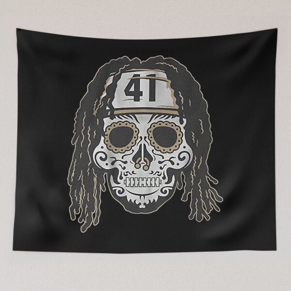 Item preview, Alvin Kamara sugar skull  Essential T-Shirt.png designed and sold by Heatheole.