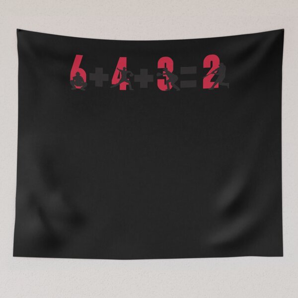 Item preview, Baseball double play 6+4+3=2 Essential T-Shirt.png designed and sold by TommyBarkeri.