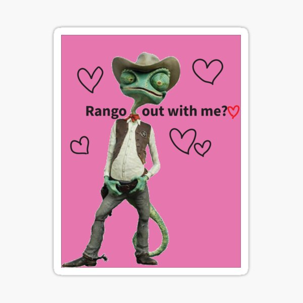 Item preview, Rango Valentines card designed and sold by saevionix.
