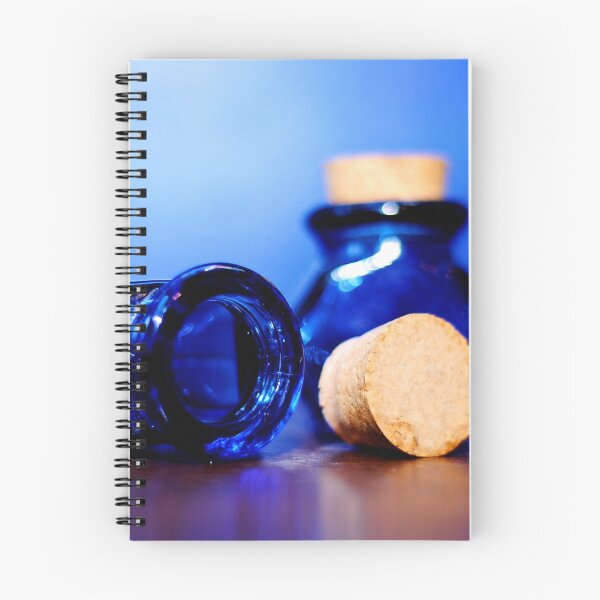 Item preview, Blue glass bottles designed and sold by Lissywitch.