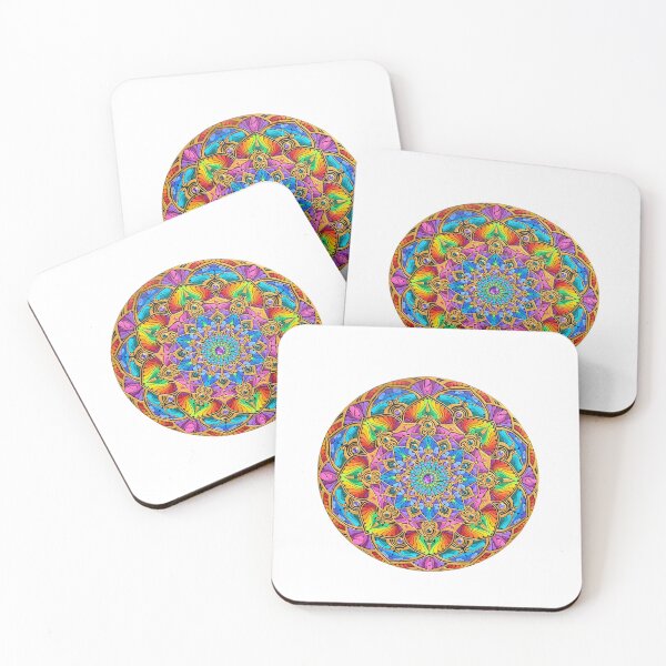 Item preview, Rainbow Dot Mandala Art designed and sold by ThatMandalaShop.
