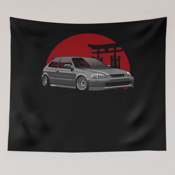 Item preview, Civic EK (negro) Camiseta esencial.png designed and sold by WilliamMooreni.