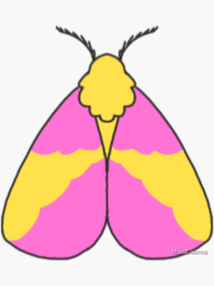 Rosy Maple Moth Hair Clip