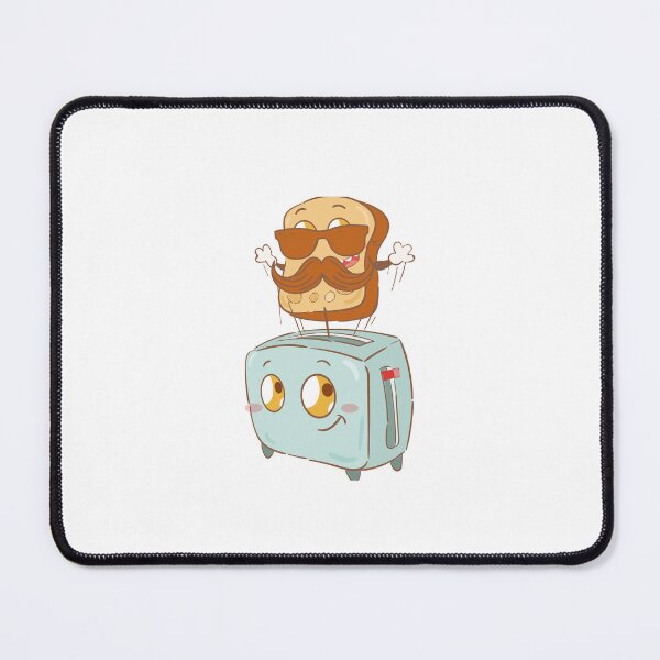 Item preview, Mustache Sunglasses Toast Cartoon Toaster designed and sold by LADistrictGarb.