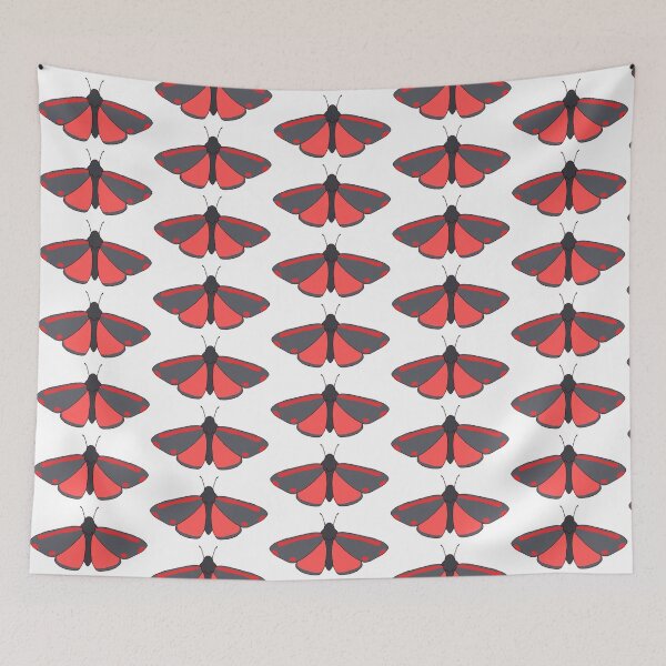 Item preview, Cinnabar moth designed and sold by MossCosmos.