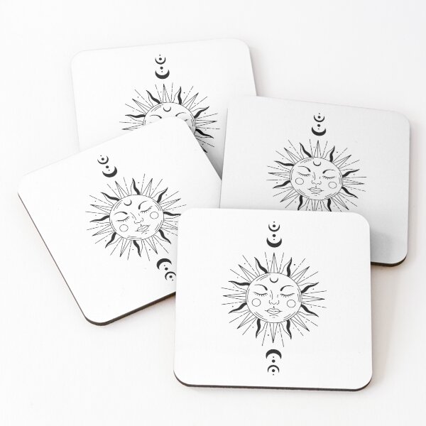 Item preview, Boho Sun Moon designed and sold by ethnicdrawing.
