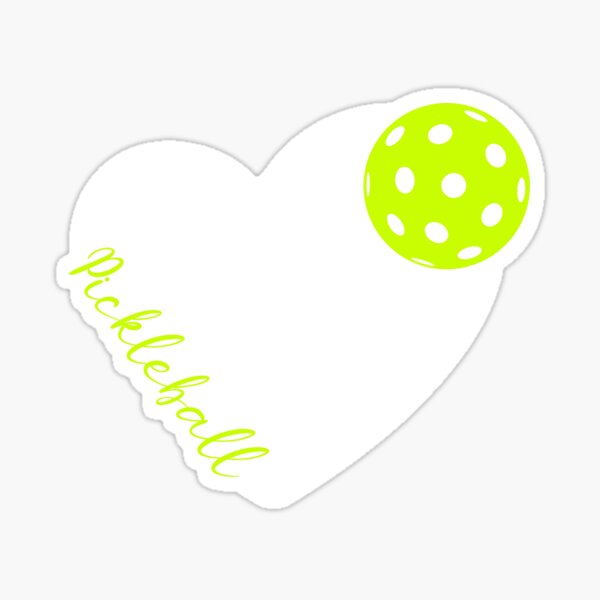 Item preview, Love pickleball heart line designed and sold by MobertsonArt.