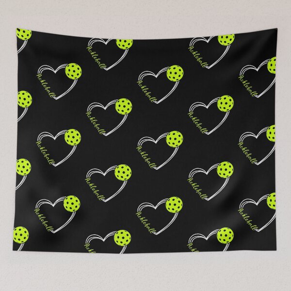 Item preview, Love pickleball heart line designed and sold by MobertsonArt.