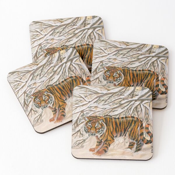 Item preview, Tiger in the Snow designed and sold by Alma Lee.