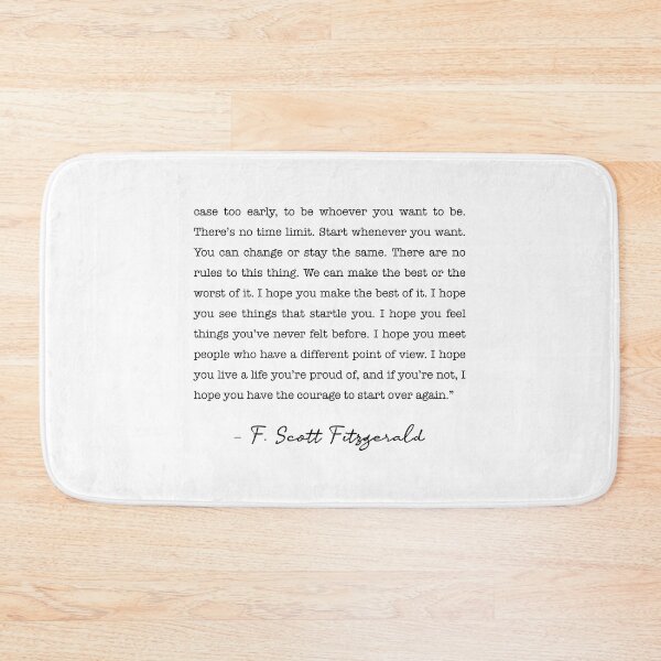 Item preview, Life quote,  F Scott Fitzgerald Quote,  For What It s Worth designed and sold by corbrand.
