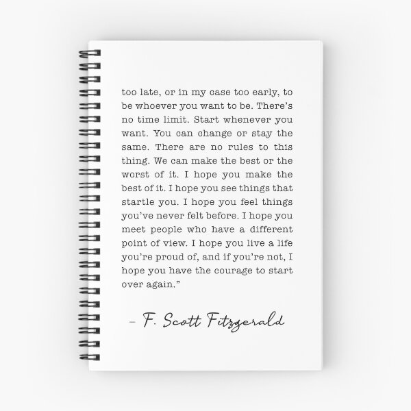 Item preview, Life quote,  F Scott Fitzgerald Quote,  For What It s Worth designed and sold by corbrand.