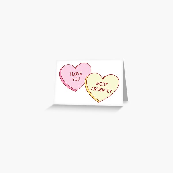 Candy Hearts Valentine - Letterpress Greeting Card – And Here We Are