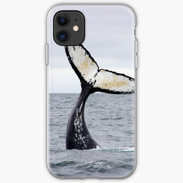 Waving Whale's Tail iPhone Soft Case