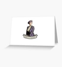 Lady Grantham Dowager Countess Violet Downton Abbey Greeting Card