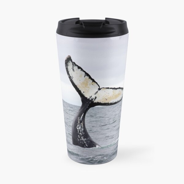 Waving Whale's Tail Travel Mug