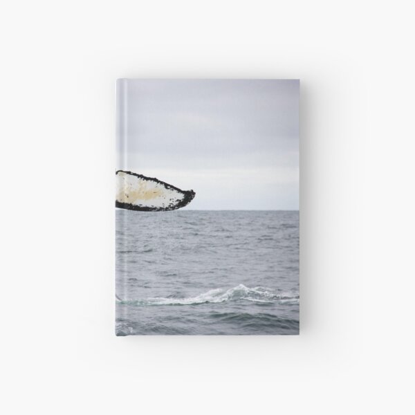 Waving Whale's Tail Hardcover Journal