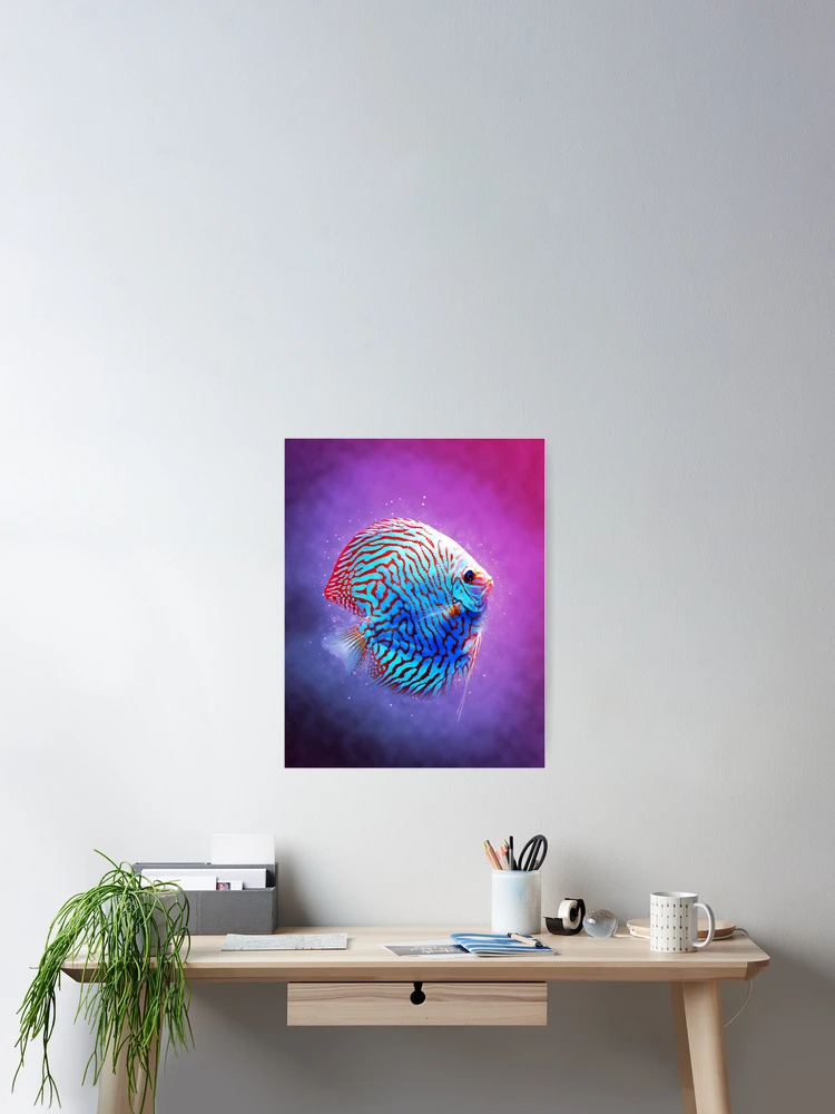 Thumbnail 2 of 3, Poster, Discus Fish designed and sold by GFishy.