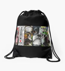 Never Enough Boston Terrier Dogs Drawstring Bag