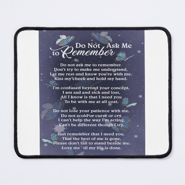 Item preview, Do Not Ask me to Remember Canvas Poster designed and sold by Chapman88.