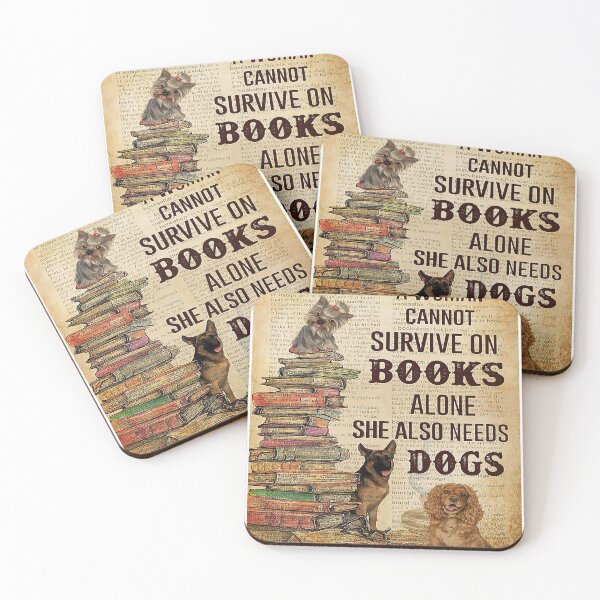 Item preview, Dog and Books Canvas designed and sold by Chapman88.