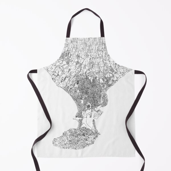 Item preview, Denpasar White Map designed and sold by multiplicitymap.
