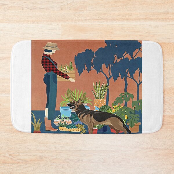 Item preview, Dog And Gardening It Was Me The End Canvas Poster designed and sold by Chapman88.