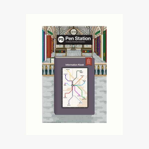 Pen Station Art Print