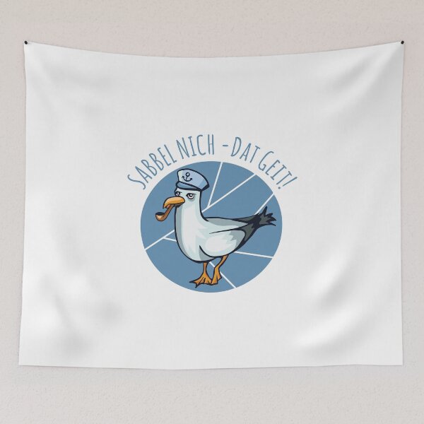 Item preview, Sabbel Nich Dat Geit North German seagull Low German sayings designed and sold by Team150Designz.